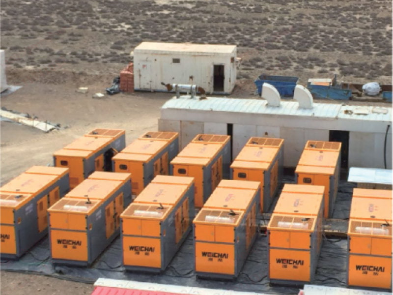 WP13 Het 12×250 kW gasproductie- en energieopwekkingsproject van het 80D-booreiland ter ondersteuning van het hoofdstroomopwekkingsproject van Sinopec Shaya Block